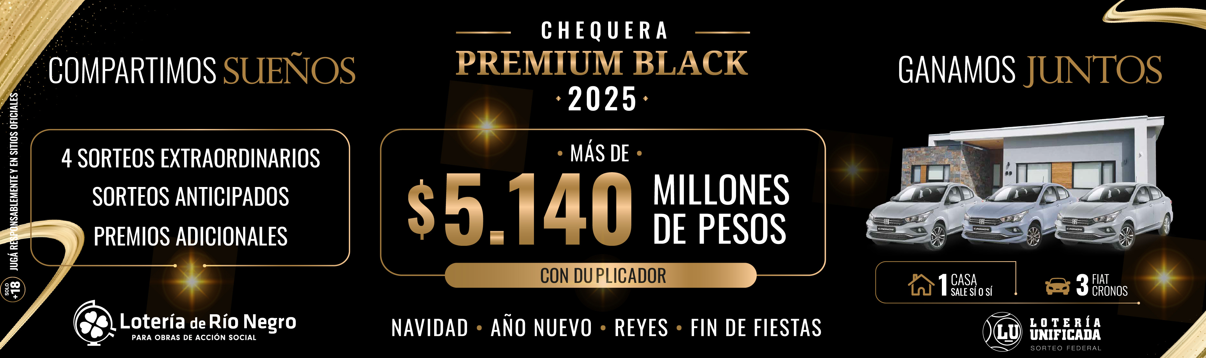 Chequera premium black 2025